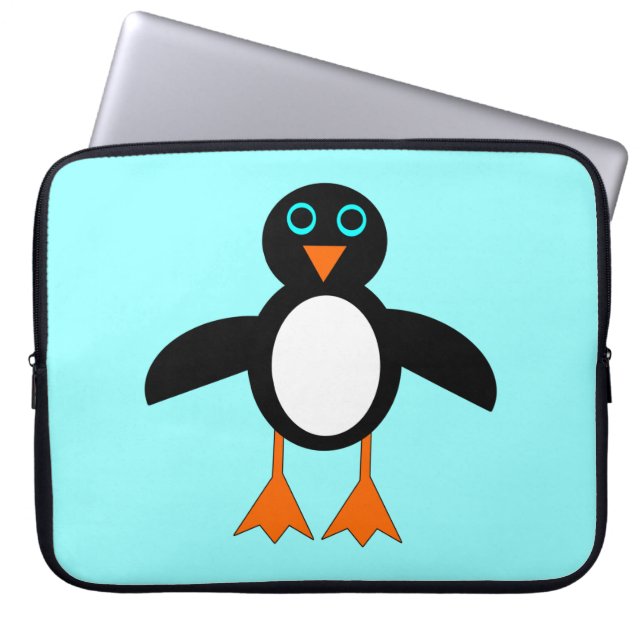 Cute Penguin Laptop Bag (Front)
