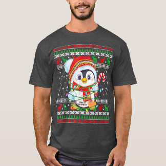Cute Penguin Lights Ugly Christmas Sweater For Men