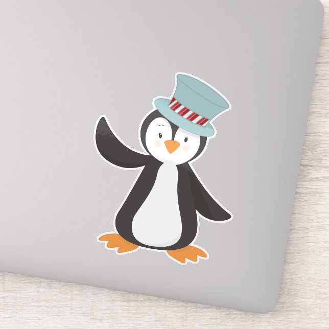 Cute Penguin, Little Penguin, Penguin With Hat (Detail)