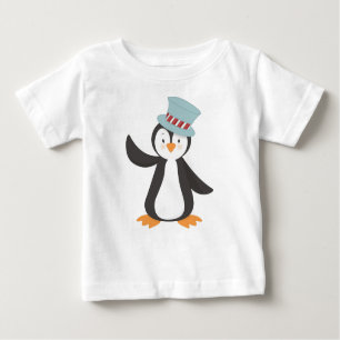 Cute Penguin, Little Penguin, Penguin With Hat Baby T-Shirt