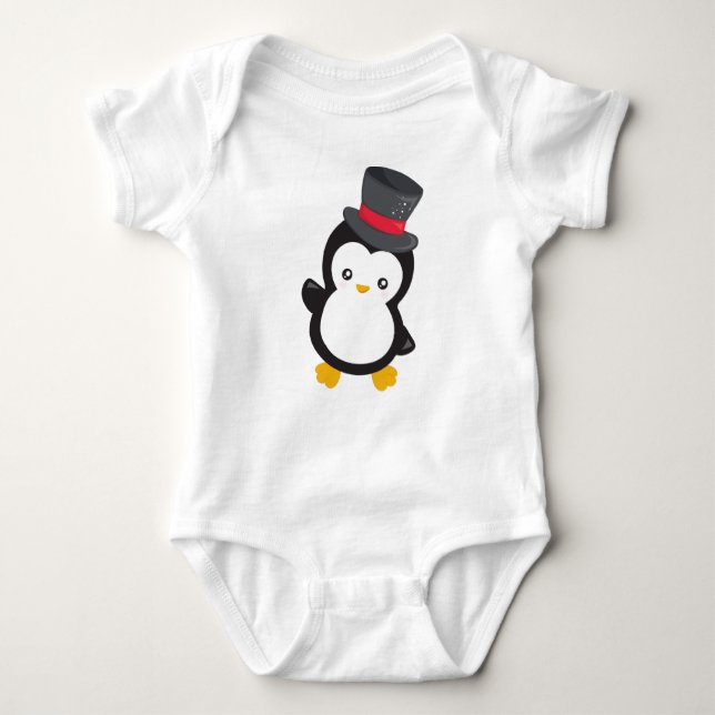 Cute Penguin, Little Penguin, Top Hat (Front)