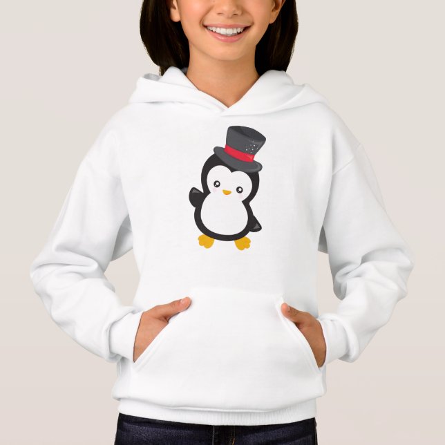 Cute Penguin, Little Penguin, Top Hat (Front)