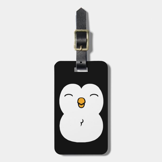 Cute Penguin Luggage Tag (Front Vertical)
