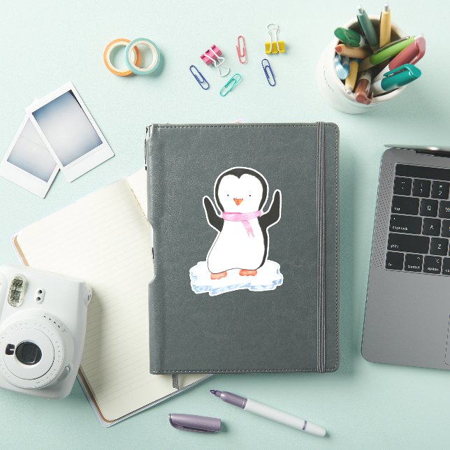 Cute Penguin on Ice  (iPad Cover)