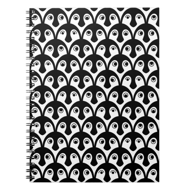 Cute Penguin Parade Notebook (Front)