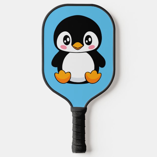 Cute Penguin Pickleball Paddle (Front)