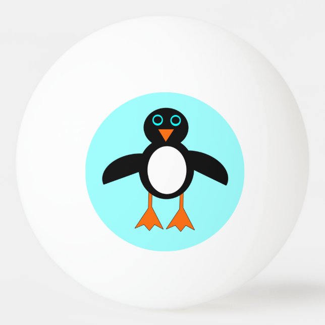 Cute Penguin Ping Pong Ball (Front)