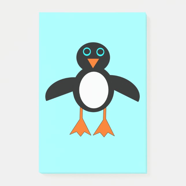 Cute Penguin Post it notes Pad (Front)
