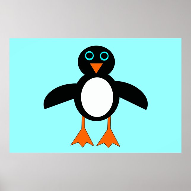 Cute Penguin Poster (Front)