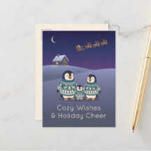 Cute Penguin Sweater Family | Modern Christmas