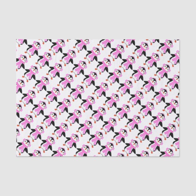 Cute Penguin Tissue Paper (Front)
