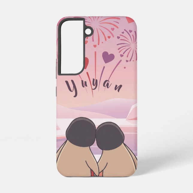 Cute Penguin Valentine Picnic Phone Case - Samsung (Back)