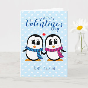 Cute Penguin Valentine's Day Card
