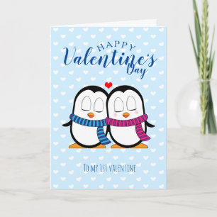 Cute Penguin Valentine's Day Card (2)