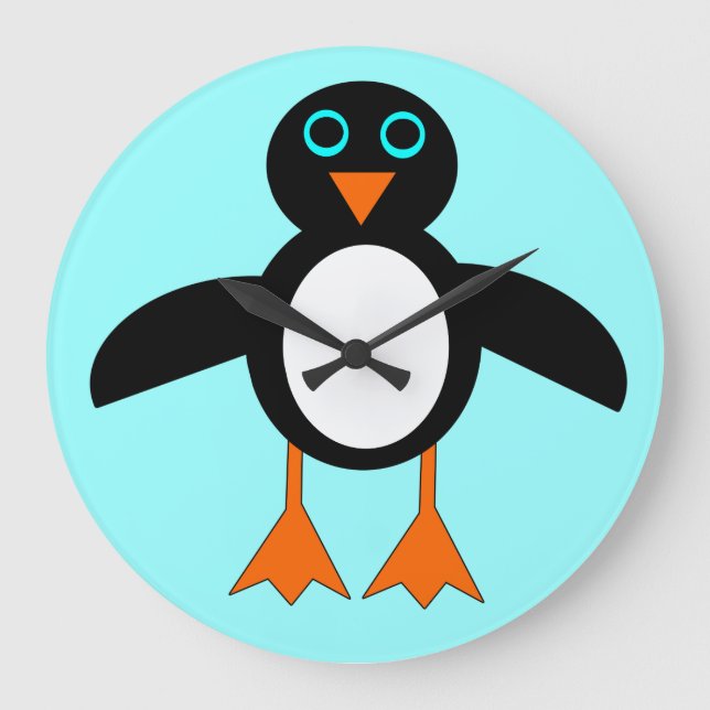 Cute Penguin Wall Clock (Front)