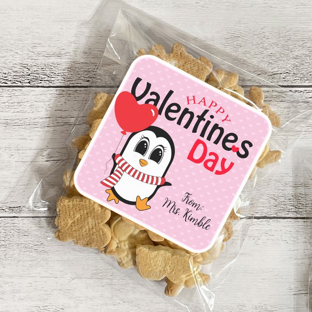 Cute Penguin with Balloon Valentine Sticker (Creator Uploaded)