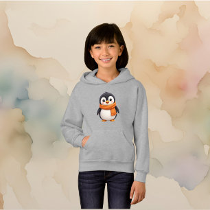 Cute Penguin with Orange Scarf