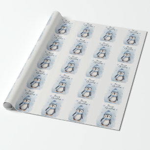 "Cute Penguin" Wrapping Paper