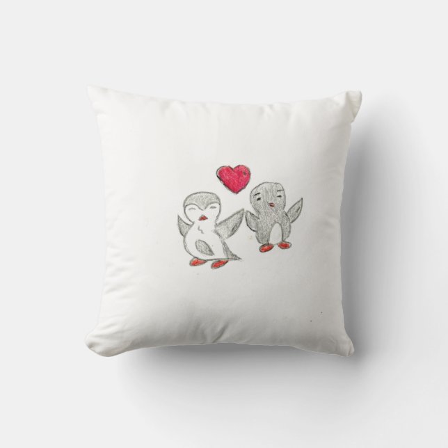 Cute Penguins  Cushion (Front)
