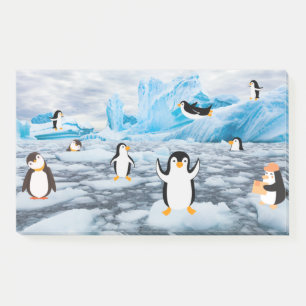cute penguins in Antarctica ice Post-it Notes