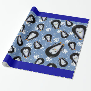 Cute Penguins in the Snow Gift Wrap