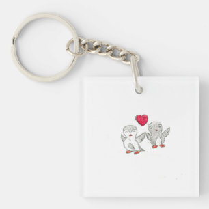 Cute Penguins Key Ring