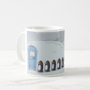 Cute Penguins, Only washroom on the South Pole Coffee Mug