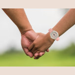 Cute Penguins Pink with Name and Initials Watch<br><div class="desc">In the enchanting world of our "Cute Penguins Pink with Name and Initials Watch, " every glance at the wrist becomes a journey into joy and personal connection. Imagine a Bilingual girl receiving this timepiece as a gift, and her eyes light up at the sight of cute penguins adorned with...</div>