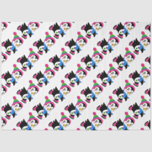 Cute Penguins Tissue Paper