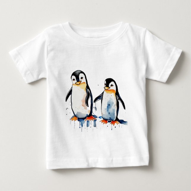  Cute penquins Baby T-Shirt (Front)