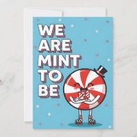 Cute Peppermint Pun We Are Mint To Be Illustration