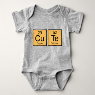 Cute Periodic Elements Baby Bodysuit
