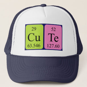 Cute periodic table name hat