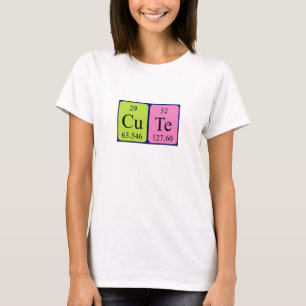 Cute periodic table name shirt
