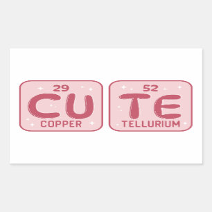 Cute Periodic Table Rectangular Sticker