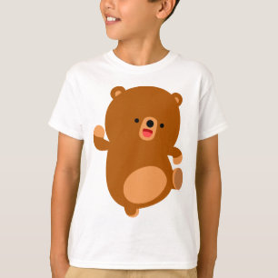 Cute Perky Cartoon Bear Children T-Shirt