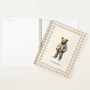 Cute  perosnalized teddy  planner