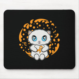 Cute Persian Cat Anime Kitten Leukaemia Awareness Mouse Pad