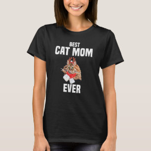 Cute Persian cat with reindeer costume Best Cat Mo T-Shirt