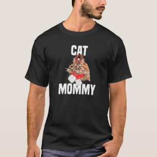 Cute Persian cat with reindeer costume cat mummy T-Shirt