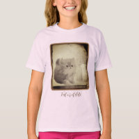 Cute Persian Kitten Vintage Look Personalised