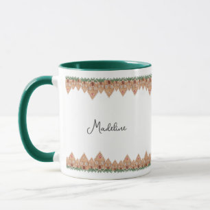 Cute personalise Gingerbread house  mug