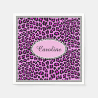 Cute personalise Pink Leopard cheetah