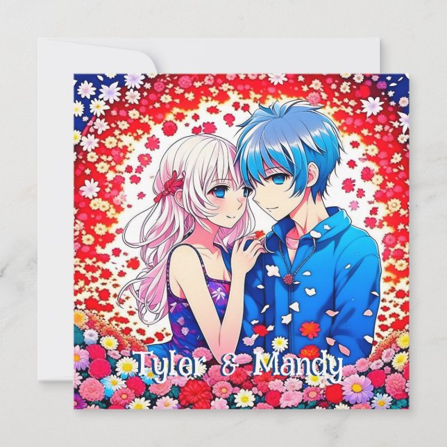 Cute Personalised Anime Couple's Names (Front)