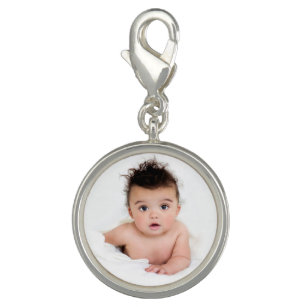 Cute Personalised Baby Photo Charm