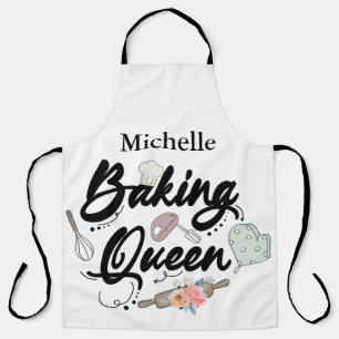 Cute Personalised Baking Queen Apron