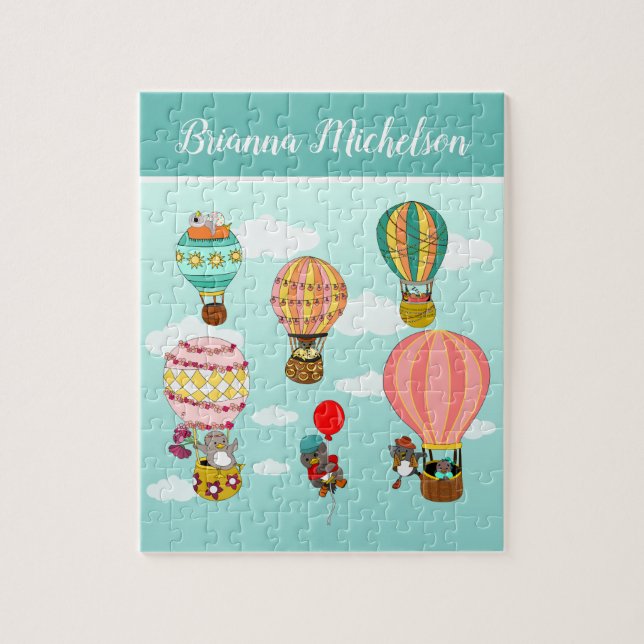 Cute Personalised Bird Illustration for Kids Jigsaw Puzzle (Vertical)