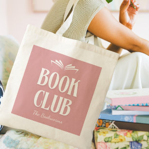 Cute Personalised Book Club Readers Tote Bag