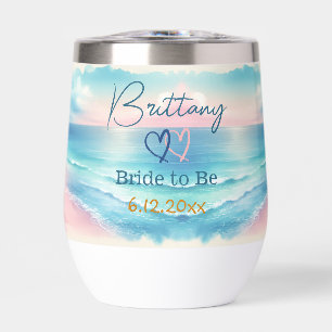 Cute Personalised Bride to be Coastal