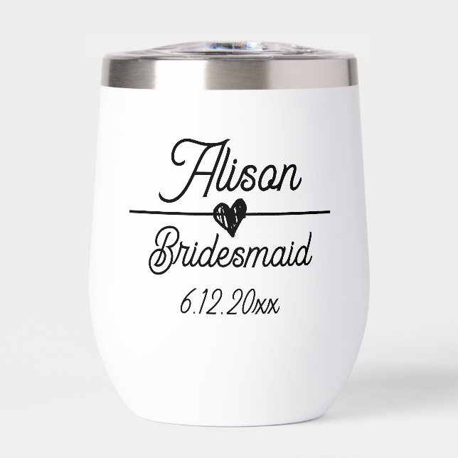 Cute Personalised Bridesmaid Gift (Front)